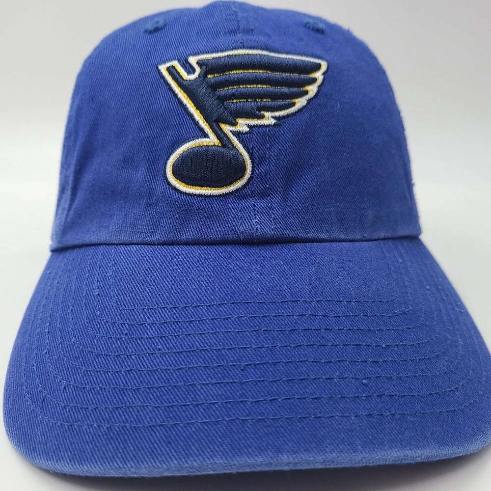 St Louis Blues Hat Strapback OTS Blue‎ NHL Hockey Logo Cotton Casual Dad Men